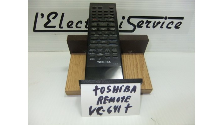 Toshiba  VC-641T remote control  .
